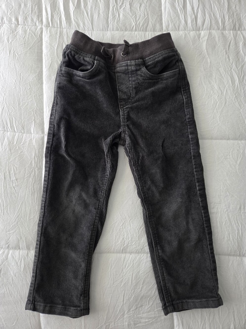 Hanna Andersson Toddler Charcoal Corduroy Jeans - Size 4